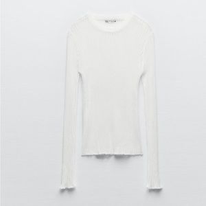Zara Ribbed T shirt